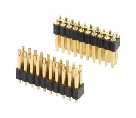 2.0mm 20 Pin Προσαρμόστε τον σύνδεσμο Pogo Pin Spring Pin Gold Plated SMT Pogo Connector