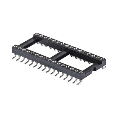2.54mm Γυναικεία στρογγυλή πιν κεφαλίδα 8 πιν 10 πιν 18 πιν 28 πιν 32 πιν 40 πιν IC πρίζα