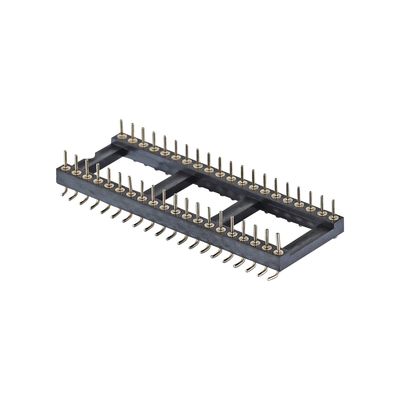 2.54mm Γυναικεία στρογγυλή πιν κεφαλίδα 8 πιν 10 πιν 18 πιν 28 πιν 32 πιν 40 πιν IC πρίζα