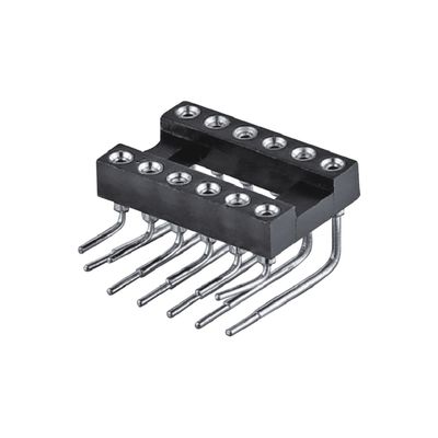 2.54mm Γυναικεία στρογγυλή πιν κεφαλίδα 8 πιν 10 πιν 18 πιν 28 πιν 32 πιν 40 πιν IC πρίζα