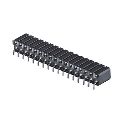 Συνδετήρας PCB Εργαστηριακή γυναικεία κεφαλίδα 2.54mm H7.0mm Δικαίος γωνία διπλή σειρά 2-80Pin