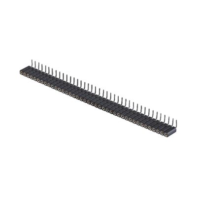 Χρυσό επιχρυσωμένο μηχανικό καλώδιο 2.54mm SMT SMD διπλής σειράς δεξιάς γωνίας PCB