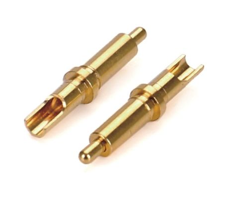 Άνδρας 9.5mm Pogo Pin Connector Brass 3.2mm ύψος άνοιγμα φορτωμένο χρυσαφένιο