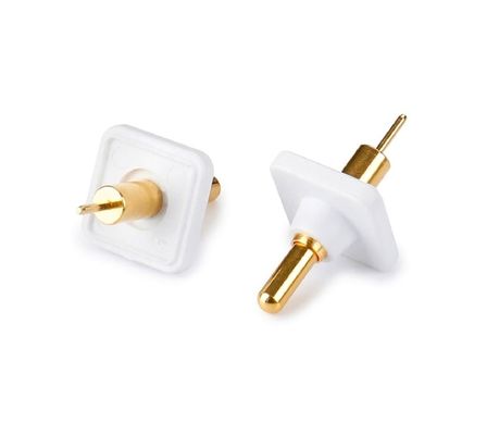 Άνδρας 9.5mm Pogo Pin Connector Brass 3.2mm ύψος άνοιγμα φορτωμένο χρυσαφένιο