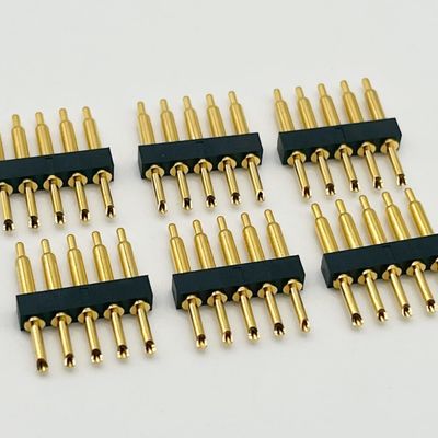 Συνδετήρας Pogo Pin τύπου συγκόλλησης 2.54mm Στροφή 1x5P αρσενικό Πιν Pogo με γεμάτο ελατήριο