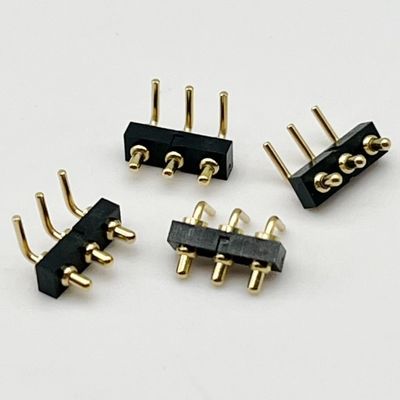 Προσαρμοσμένο 2.54mm Dip Type 3pin H1.5mm σύνδεσμο Pogo Pin για σύνδεσμο ελατήριας ράβδου