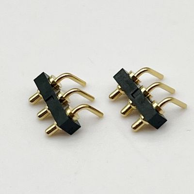 Προσαρμοσμένο 2.54mm Dip Type 3pin H1.5mm σύνδεσμο Pogo Pin για σύνδεσμο ελατήριας ράβδου
