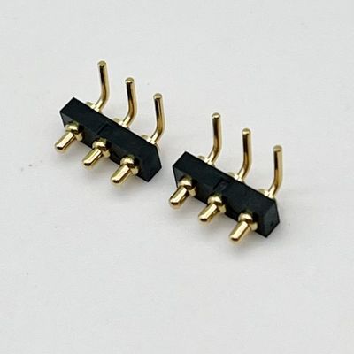 Προσαρμοσμένο 2.54mm Dip Type 3pin H1.5mm σύνδεσμο Pogo Pin για σύνδεσμο ελατήριας ράβδου