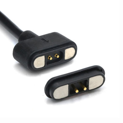 IP67 Αδιάβροχο PCB Γυναικείο σύνδεσμο πινών Pogo Μαγνητικό καλώδιο με χρυσή επικάλυψη και αντοχή 50mohm Max σε επαφές