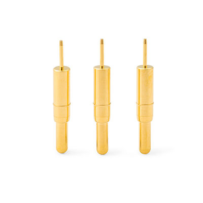 Υψηλής ακρίβειας χάλκινο C6801 Pogo Pin Connector Πρεζόνια φορτισμένη με βύθιση τύπου χρυσαφένιο