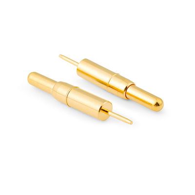 Υψηλής ακρίβειας χάλκινο C6801 Pogo Pin Connector Πρεζόνια φορτισμένη με βύθιση τύπου χρυσαφένιο