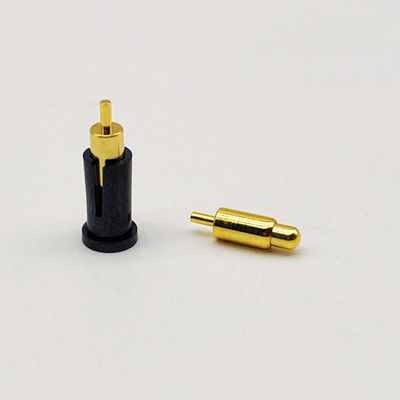 Υψηλής ακρίβειας χάλκινο C6801 Pogo Pin Connector Πρεζόνια φορτισμένη με βύθιση τύπου χρυσαφένιο