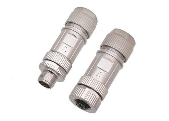 Κύκλωμα M12 X Code Connector Ethernet 8 Pin Male Female Plug Connector Σύνθεση βίδα