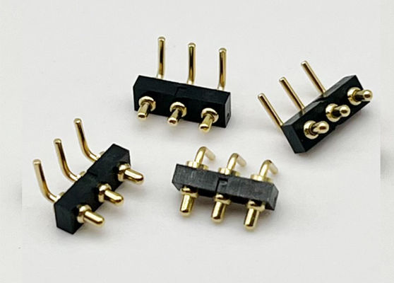Προσαρμοσμένο 2.54mm Dip Type 3pin H1.5mm σύνδεσμο Pogo Pin για σύνδεσμο ελατήριας ράβδου
