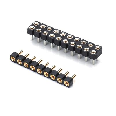 2.0mm Άντρας στρογγυλή κεφαλίδα Pin διπλής σειράς PCB σύνδεσμος μηχανική κεφαλίδα Pin