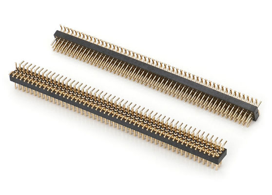 2.0mm Άντρας στρογγυλή κεφαλίδα Pin διπλής σειράς PCB σύνδεσμος μηχανική κεφαλίδα Pin