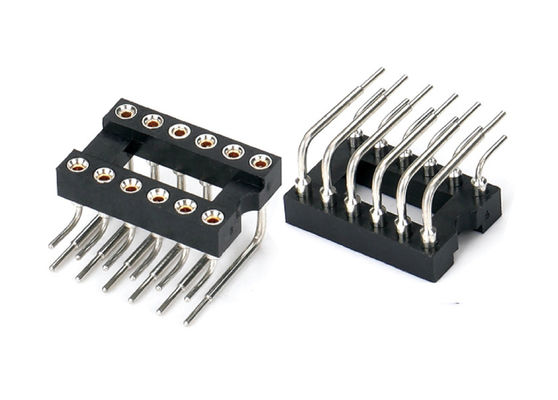 2.54mm IC Socket Round Female Header connector SMT Τύπος 6Pin 10Pin 28Pin έως 64Pin