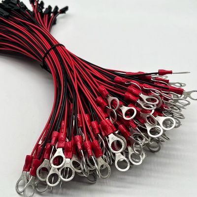 Molex 2.54mm 2P θηλυκό σύνδεσμο με M4 στρογγυλό τερματικό με καλώδιο καλωδίου UL1007 22AWG καλώδιο