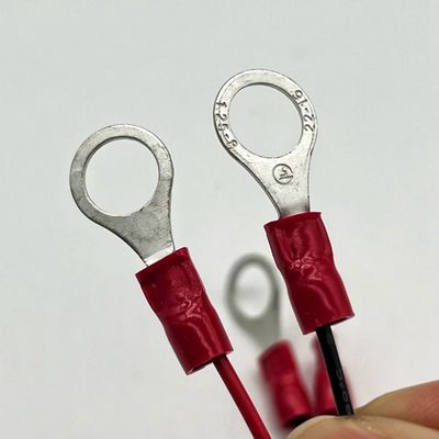 Molex 2.54mm 2P θηλυκό σύνδεσμο με M4 στρογγυλό τερματικό με καλώδιο καλωδίου UL1007 22AWG καλώδιο