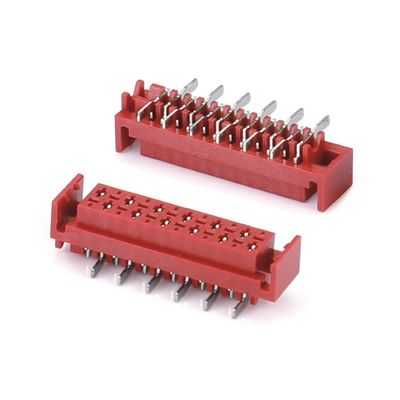 1.27mm Red IDC Socket Micro Match IDC 4/6/8/10/12/16/20/24 πιν SMT Γυναικεία σύνδεση