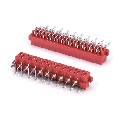 1.27mm Red IDC Socket Micro Match IDC 4/6/8/10/12/16/20/24 πιν SMT Γυναικεία σύνδεση