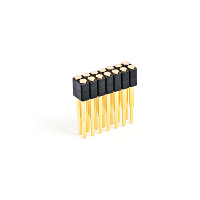 2.54mm 16P Pogo Pin Connector SMT Τύπος Χρυσό επιχρισμένο Χαλκός Άνοιξη φορτωμένα Pogo Pins