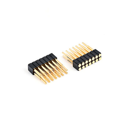 2.54mm 16P Pogo Pin Connector SMT Τύπος Χρυσό επιχρισμένο Χαλκός Άνοιξη φορτωμένα Pogo Pins