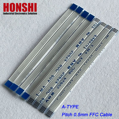 Ελαστικοί συνδετήρες Flat Flex AWM 20624 0.5mm Pitch 4 Pin Flexible Flat Ribbon Cable Assembly