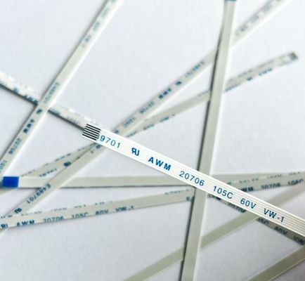 6 Pin FFC Flat Cable Custom Awm 20706 105c 60v Vw-1 0,5 mm Στρώση 8 10 64P FFC FPC καλώδιο