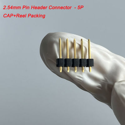 2.54mm Pitch Pin Header Connector 5 Pin Straight με κάλυψη