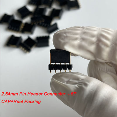 2.54mm Pitch Pin Header Connector 5 Pin Straight με κάλυψη