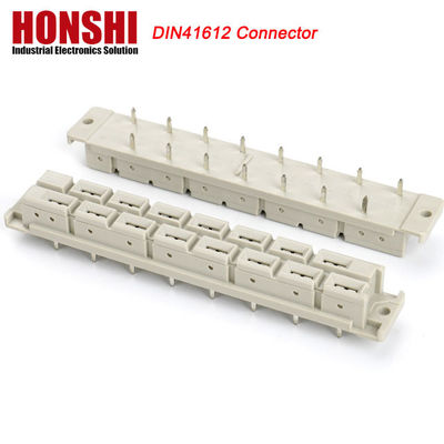 5.08mm DIN 41612 Σύνδεσμος 2 σειρές 15P θηλυκό Τύπος ισχύος PCB κάθετο θηλυκό 7+8 P 15pin