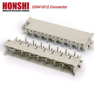 5.08mm DIN 41612 Σύνδεσμος 2 σειρές 15P θηλυκό Τύπος ισχύος PCB κάθετο θηλυκό 7+8 P 15pin
