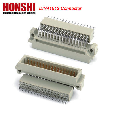 DIN 41612 Τέσσερις σειρές Inline 128 Pin DIN41612 Συνδετήρας Brass PCB τρέχουσα εφαρμογή