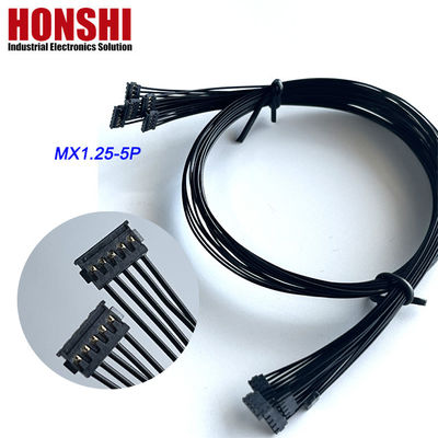 Διπλό άκρο 5P MX1.2 καλώδιο μπαταρίας MOLEX 78172 Τερματικό σύρμα συναρμολόγηση σχοινί μαύρο