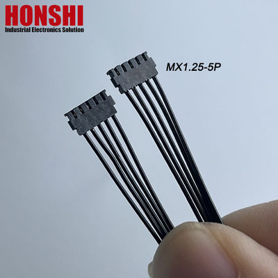 Διπλό άκρο 5P MX1.2 καλώδιο μπαταρίας MOLEX 78172 Τερματικό σύρμα συναρμολόγηση σχοινί μαύρο