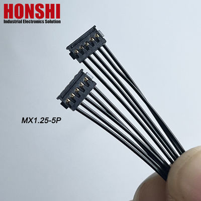 Διπλό άκρο 5P MX1.2 καλώδιο μπαταρίας MOLEX 78172 Τερματικό σύρμα συναρμολόγηση σχοινί μαύρο