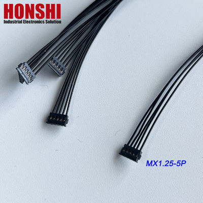 Διπλό άκρο 5P MX1.2 καλώδιο μπαταρίας MOLEX 78172 Τερματικό σύρμα συναρμολόγηση σχοινί μαύρο