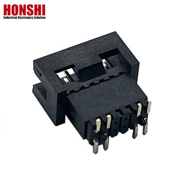 1.27mm Pitch H5.7mm SMT Brass Gold Plated Male Box Header Συνδέτης PCB
