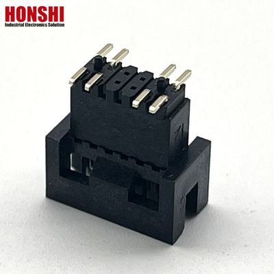 1.27mm Pitch H5.7mm SMT Brass Gold Plated Male Box Header Συνδέτης PCB