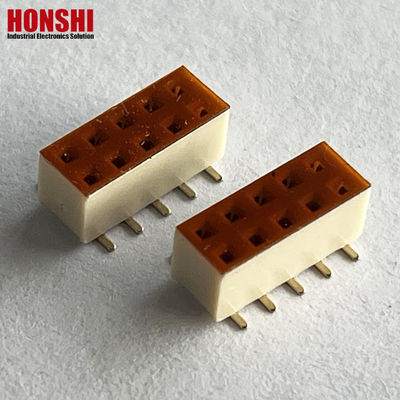 Δίδυμη γραμμή λευκής πλάκας 2.54mm H7.1 10p SMT Type PA6T PCB Board