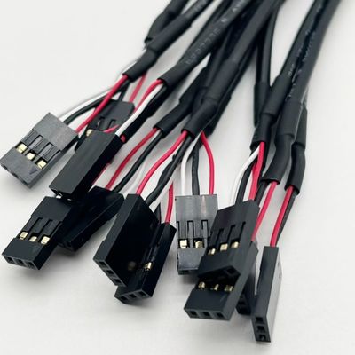 Προσαρμοσμένο 2,54mm Dupont Line Άντρας Γυναίκα Jumper Wire Harness Dupont καλώδιο 15cm Μαύρο