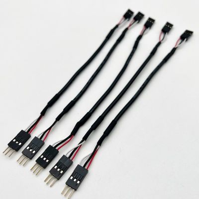 Προσαρμοσμένο 2,54mm Dupont Line Άντρας Γυναίκα Jumper Wire Harness Dupont καλώδιο 15cm Μαύρο