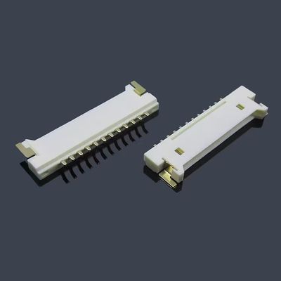 1.25mm FFC/FPC καλώδιο Zif Socket Connector πλευρική επαφή με κλειδαριά 8 10 18 30 Pin Type Right Angle