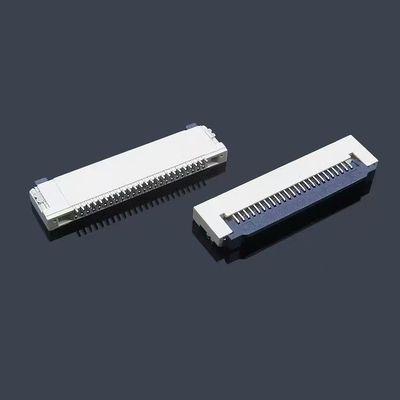 1.25mm FFC/FPC καλώδιο Zif Socket Connector πλευρική επαφή με κλειδαριά 8 10 18 30 Pin Type Right Angle