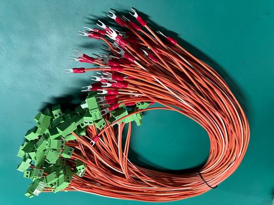 OEM Μήκος Καλωδίου Βιομηχανικής Μηχανής 5.08mm Τερματικός Σύνδεσμος Πράσινο Καλώδιο Και Συναρμολόγηση Δέσμης Καλωδίων 0.5M 1M 100% Έλεγχος Επιθεώρησης