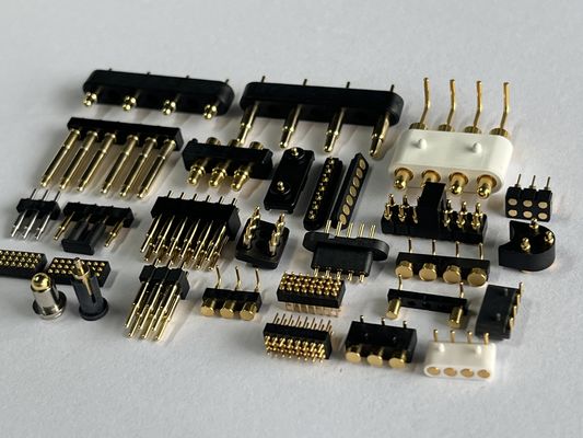 Προσαρμοσμένο SMT SMD 2 4 5 6 8 10MM Πινς Άνοιγμα φορτισμένο μαγνητικό σύνδεσμο Pogo C6801 με άνοιγμα SUS304