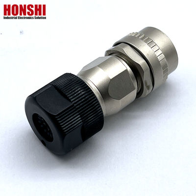 DDK CM10 σειρά αδιάβροχος αρσενικός θηλυκός σύνδεσμος με κράμα ψευδαργύρου 2 πιν / 10 πιν τερματικά χαλκού και ανθεκτικό σχεδιασμό