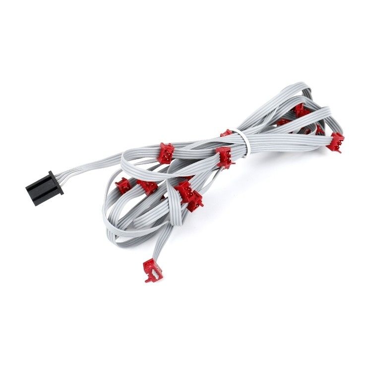 PVC Polyester 28AWG επίπεδο καλώδιο 1.27mm Micro Connector 8 πιν IDC καλώδιο