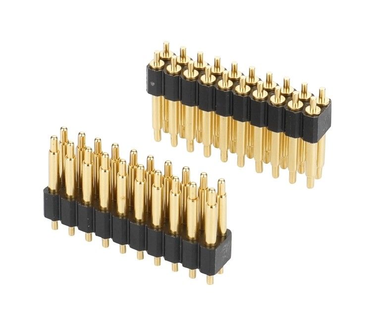 2.0mm Pitch H2.5mm Male Pogo Pin Connector για PCB διπλής σειράς 20pin ευθεία βύθιση